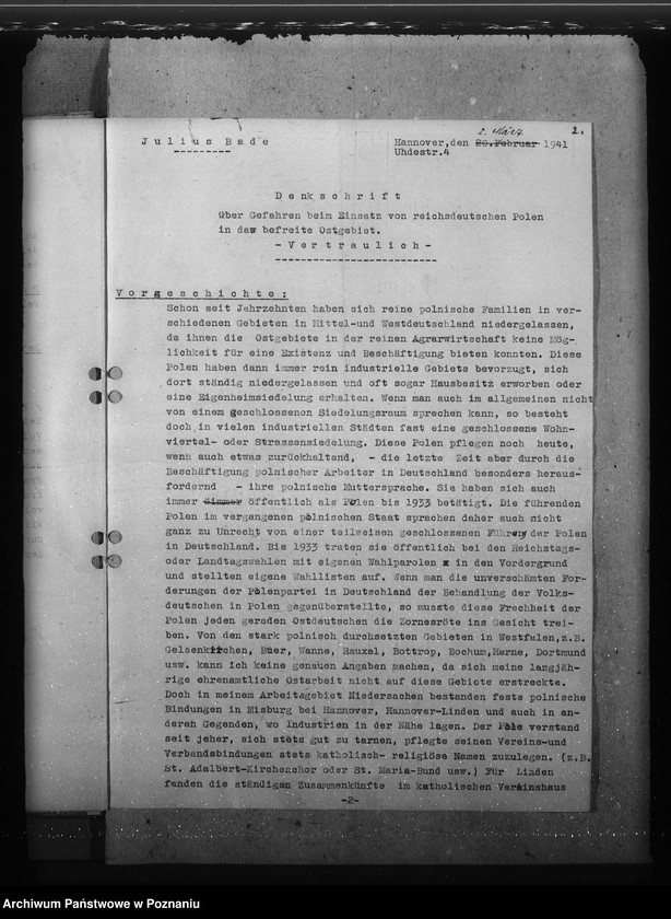 Obraz 6 z jednostki "Ostsperre für polnische Versippte"