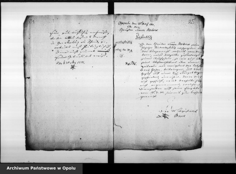 Obraz 19 z jednostki "Acta von Anziehung der Schutz - Verordneten bei der Stadt Oppeln und deren Annahme betreffend"