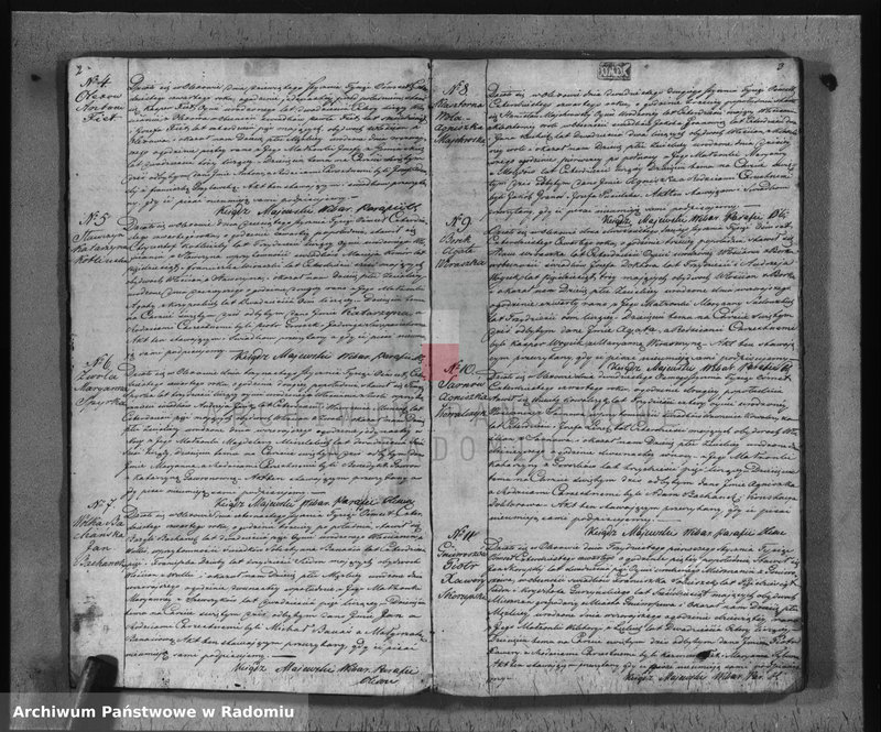 Obraz z jednostki "Duplikat urodzonych, zaślubionych i zmarłych parafii Olexów na rok 1844"