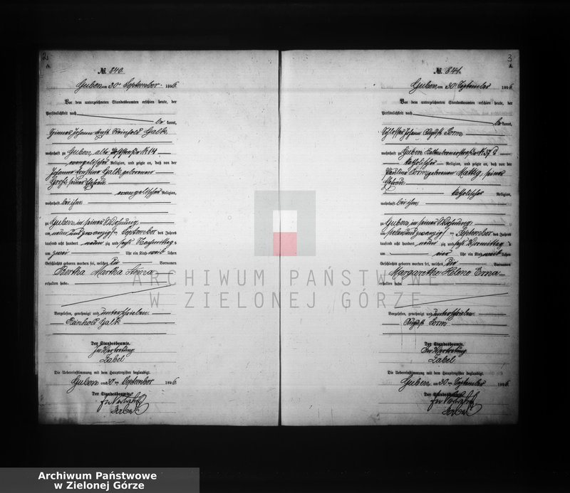 image.from.unit.number "Geburts-Neben-Register, Band III von No 839 bis No 1095"