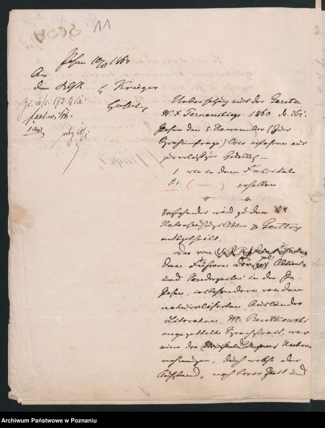 Obraz 14 z jednostki "A. betr. Alexander von Guttry, Gutsbesitzer auch Johann Kurzyna in Paris"