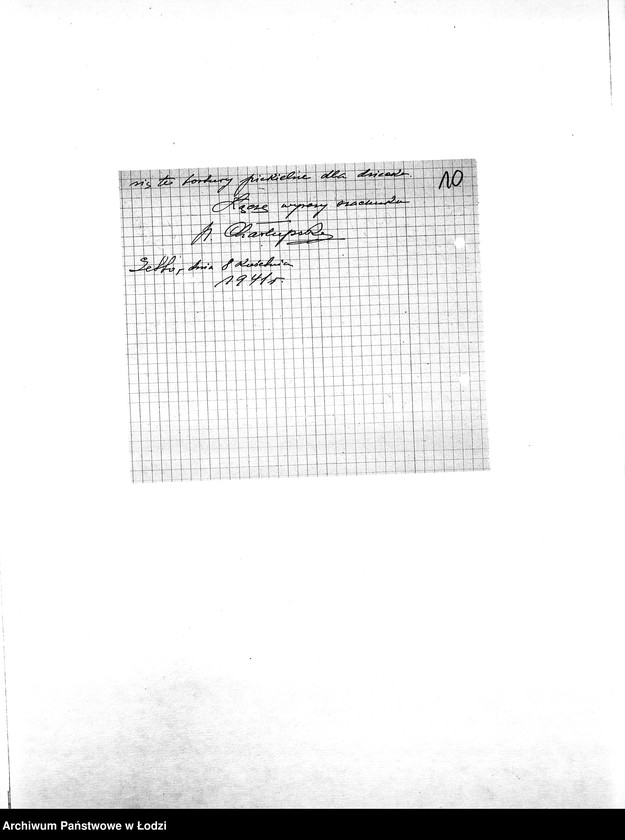 Obraz 13 z jednostki "[Korespondencja resortów i osób prywatnych w sprawie pomocy materialnej i lekarskiej dla starych i chorych mieszkańców getta]"
