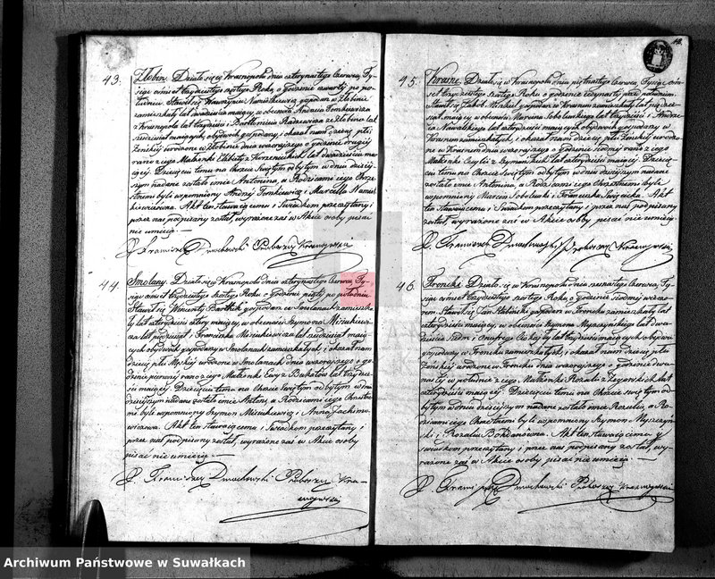 image.from.unit.number "Duplikat Narodzonych, Zaślubionych i Zeszłych w Parafii Krasnopolskiey z Roku 1836."
