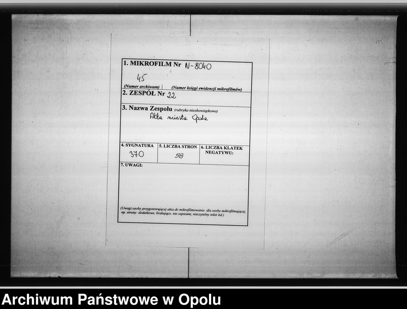image.from.unit.number "Verzeichnis der Gestorbenen bei der Katholischen Gemeinde zu Oppeln vom Jahre 1836 ab bis Ende des Jahres 1848"
