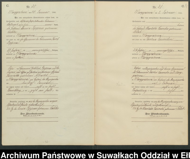 image.from.unit.number "Sterbe-Haupt-Register des Königlichen Preussischen Standes-Amtes Stadtgemeinde Marggrabowa Kreis Oletzko"