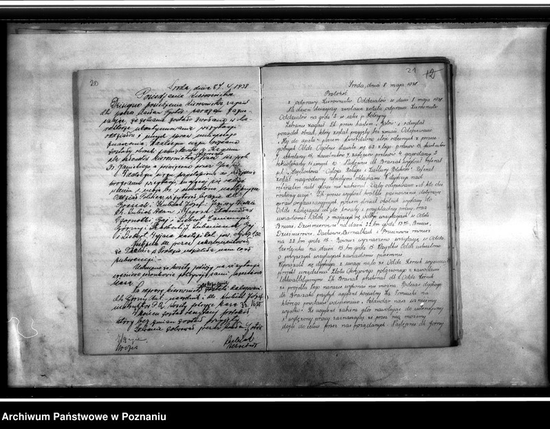 image.from.unit.number "Książka protokołów zebrań Stowarzyszenia w Środzie"