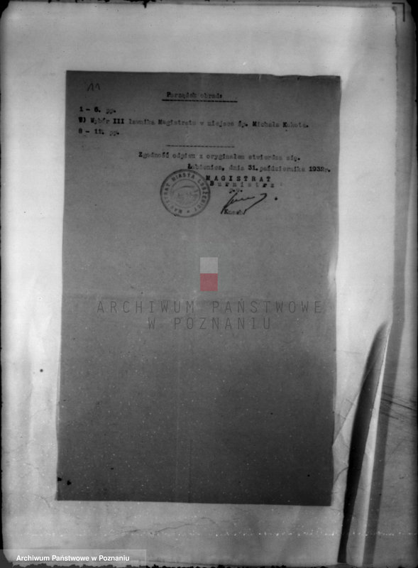 Obraz 15 z jednostki "Miasto Łobżenica /powiat wyrzyski/ członkowie magistratu"