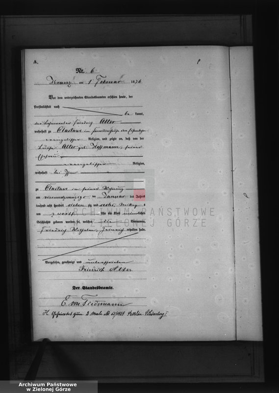 Obraz 10 z jednostki "Geburts-Haupt-Register"