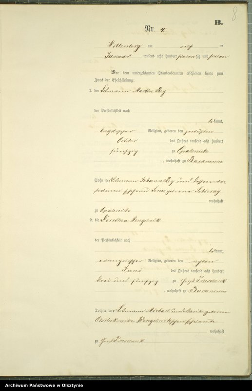 image.from.unit.number "Heiraths-Neben-Register Nr 1 - 42"