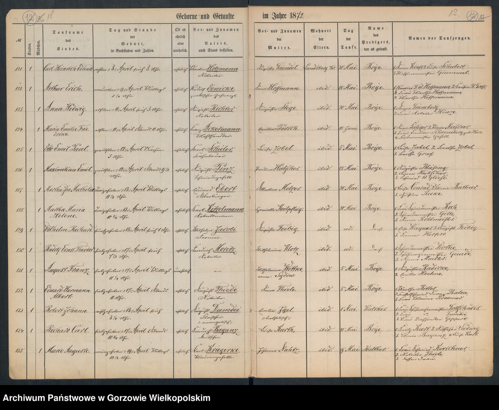 image.from.unit.number "Duplikate der Hauptkirche zu Landsberg an der Warthe (zawiera też księgę zgonów Konkordien, reformirte und Militair Kirchen Gemeinde z 1872 r.)"