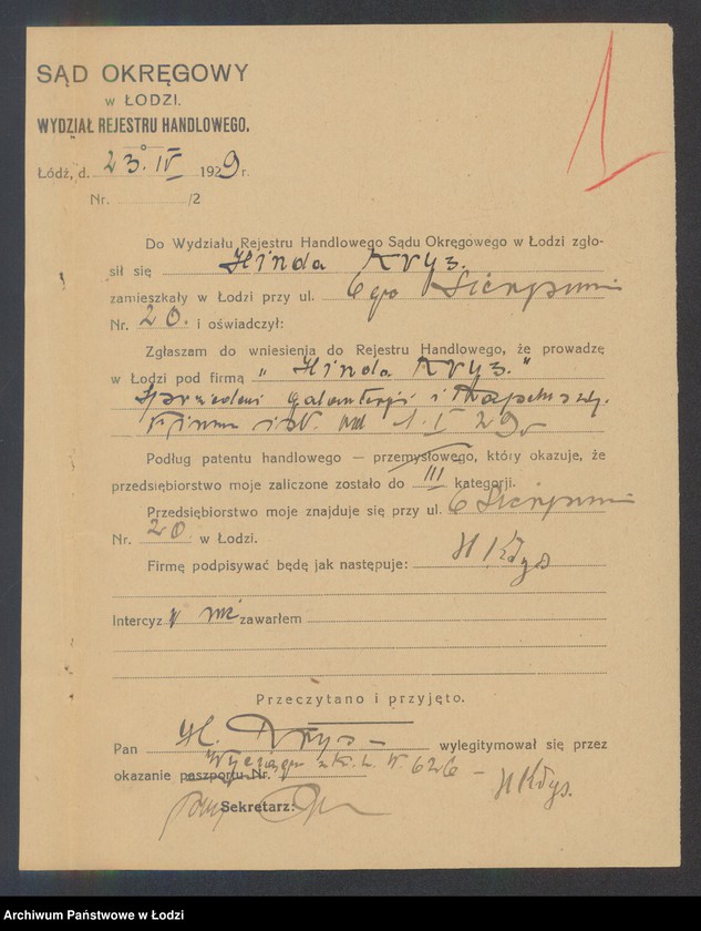 Obraz 3 z jednostki "Hinda Krys- sprzedaż galanterii i kapeluszy"