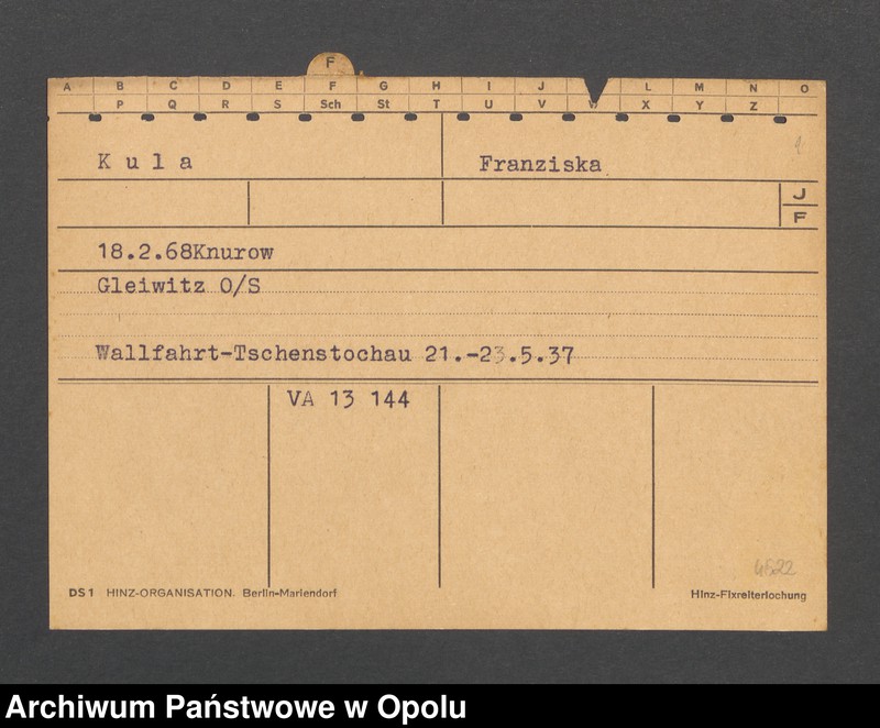 Obraz 3 z jednostki "[Kula Franziska, ur. 18.02.1868 r. Knurow]"