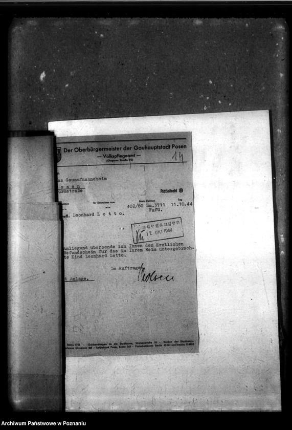 Obraz 18 z jednostki "[Akta personalne wychowanka Leonarda Lotto, ur. 8 XII 1941]."