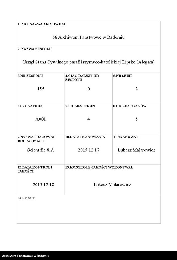 image.from.unit.number "[Allegata do akt zaślubionych parafii Jarosławice za rok 1811]"