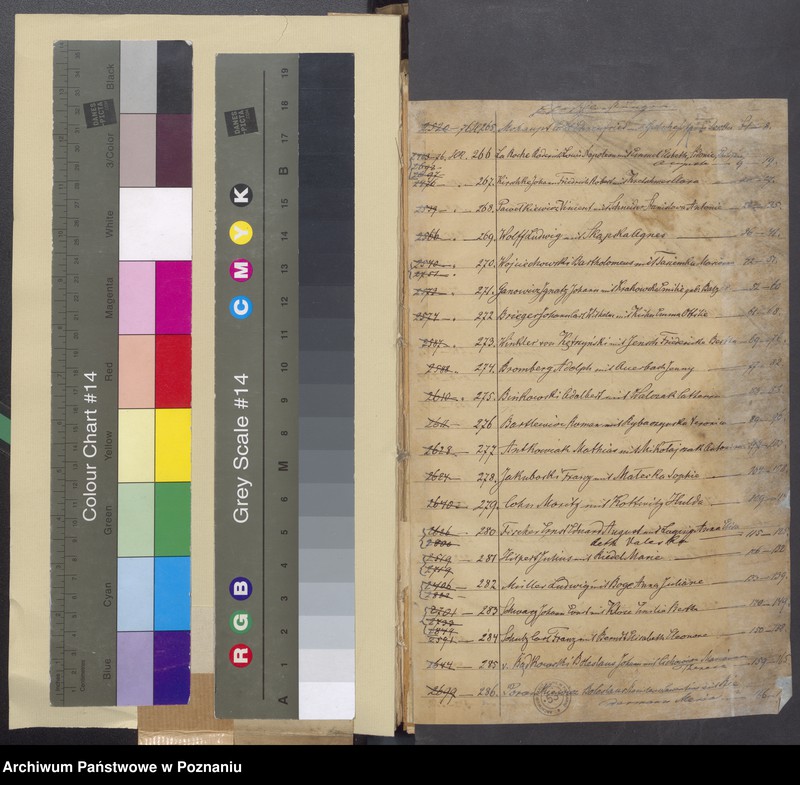 Obraz 3 z jednostki "Die von den Verlobten beigebrachten Urkunden zur Eheschliessung pro 1876"