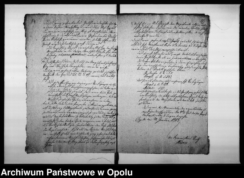 Obraz 18 z jednostki "Acta des Magistrats zu Oppeln betreffend die verweigerte Zahlung der Communal Beiträge des Cammer Commissions Raths Wiesner Vol: I"