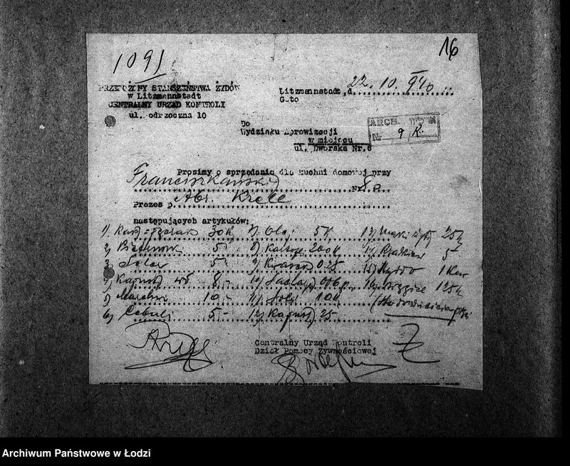 Obraz 19 z jednostki "[Kuchnia przy ul. Franciszkańskiej 80. Działalność kuchni, personel, konsumenci, kontrole]"