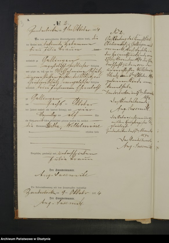 Obraz 6 z jednostki "Geburts-Neben-Register Nr 1 - 19"