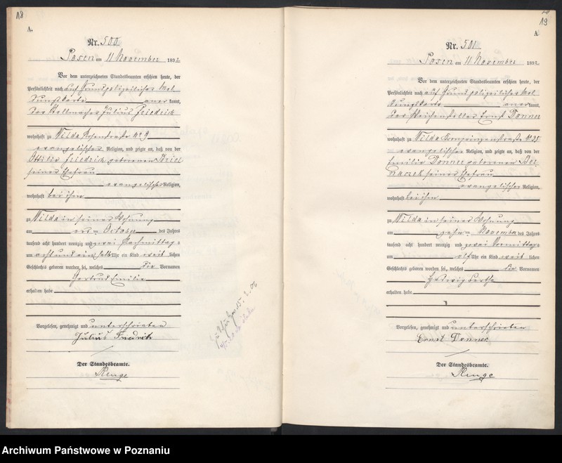 Obraz 12 z jednostki "Księga urodzeń t. II"