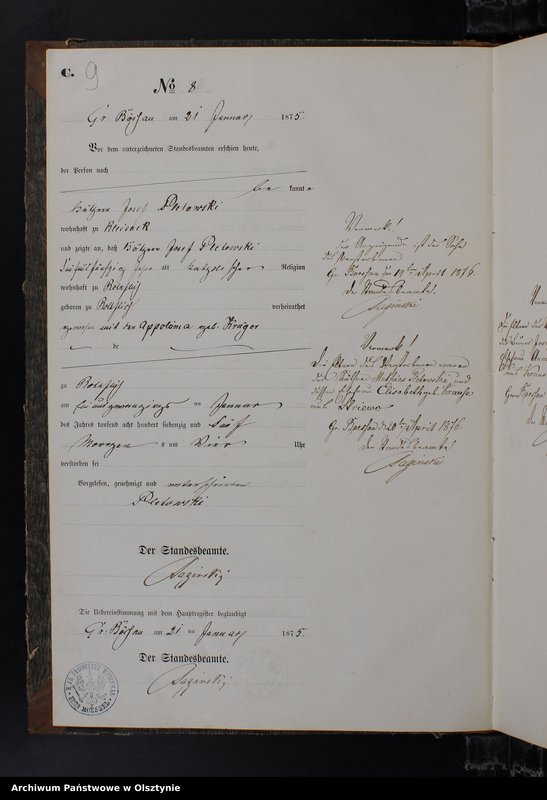 image.from.unit.number "Sterbe-Neben-Register Nr 1 - 71"