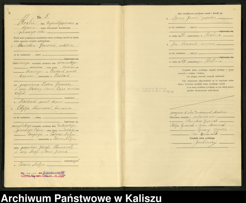 Obraz 8 z jednostki "[Księga małżeństw]"