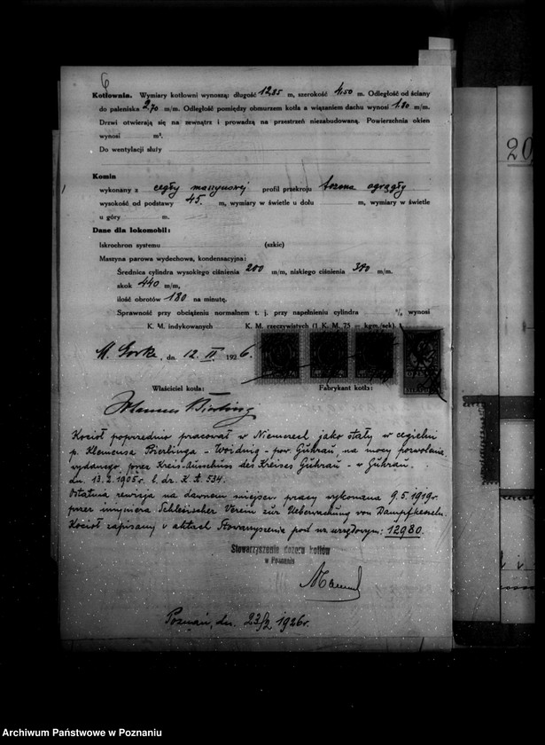 image.from.unit.number "Cegielnia i Fabryka Dachówek J. Bierlinga w Miejskiej Górce powiat rawicki nr woj. kotła 5912"