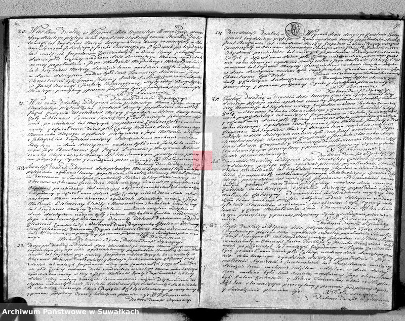 Obraz 12 z jednostki "Duplikat urodzonych, zaślubionych y umarłych parafii wigierskiey z roku 1835"
