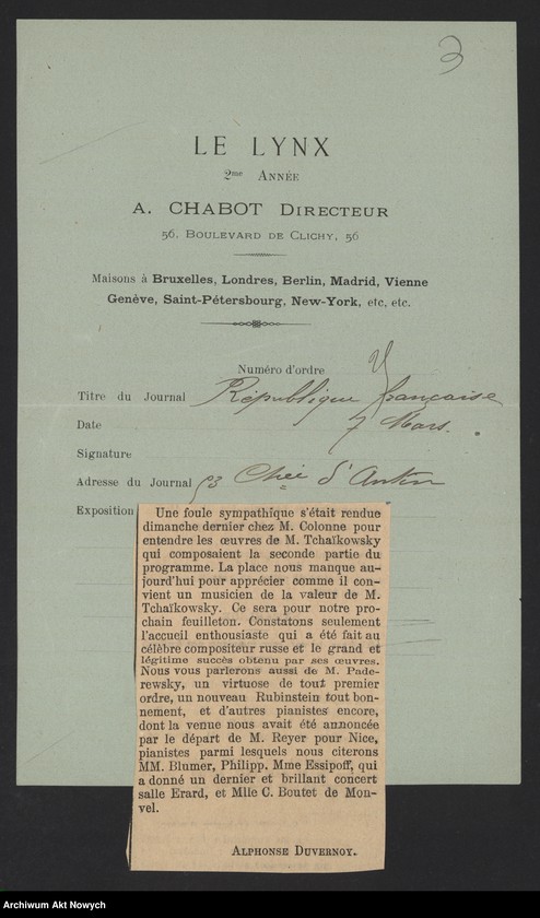 image.from.unit.number "Wycinki prasowe dotyczące działalności muzycznej"