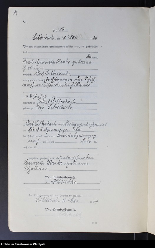 image.from.unit.number "Sterbe-Neben-Register Nr 1 - 28"