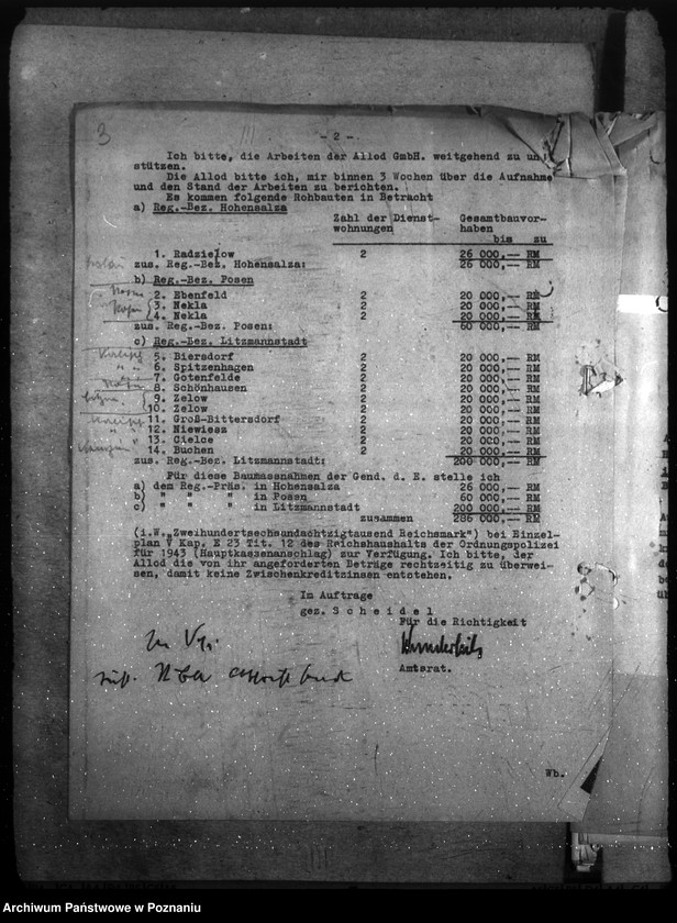 Obraz 7 z jednostki "Allgemeine Unterkunftsfrage der Polizei- und Gendarmerie im Warthegau"