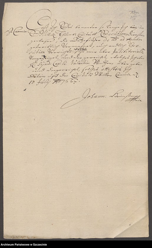 image.from.unit.number "Exekution gegen die Bauern zu Batzwitz [Baszewice]."