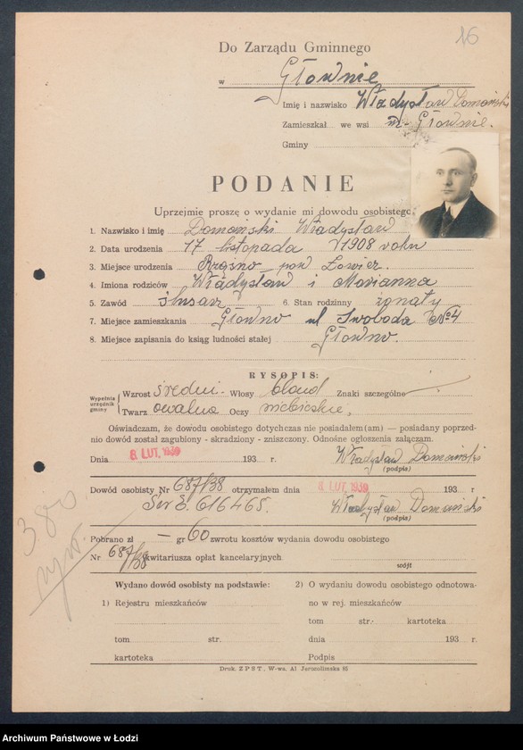image.from.unit.number "Podania o wydanie dowodów osobistych. Litery D -F"