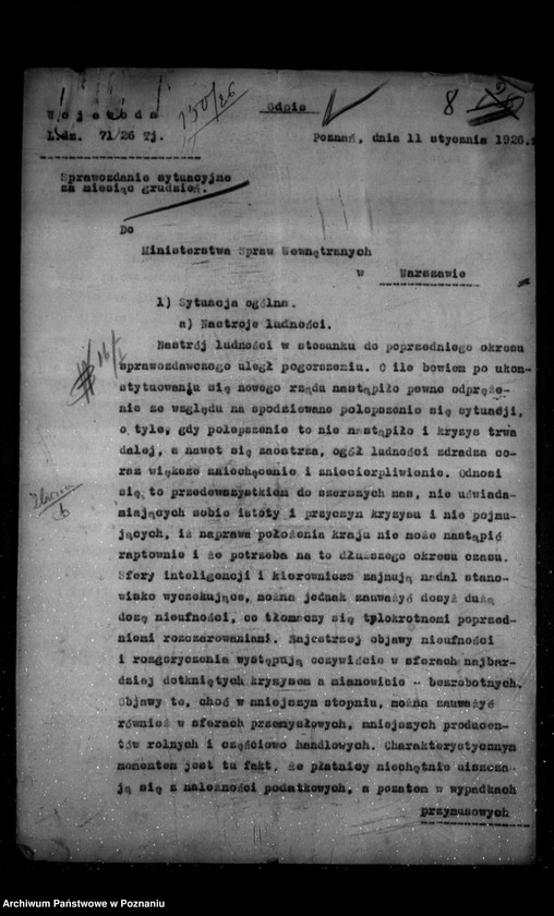 Obraz 12 z jednostki "Sprawozdania sytuacyjne miesięczne za miesiące listopad-grudzień 1925 r."
