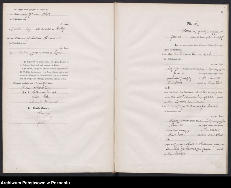 Obraz 7 z jednostki "Księga małżeństw"