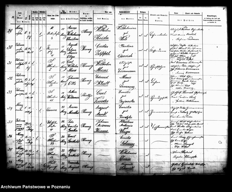 Obraz 5 z jednostki "[Akta ślubów, zgonów, urodzeń i chrztów]"