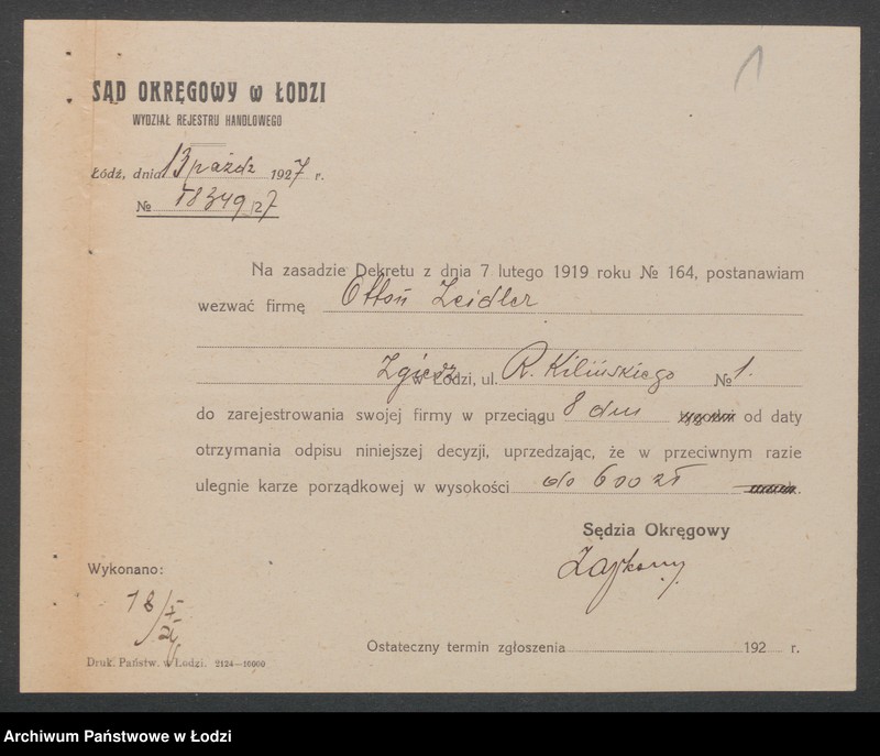 Obraz 3 z jednostki "Otton Zeidler- cukiernia"