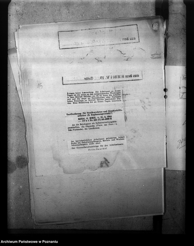 Obraz 19 z jednostki "Besoldungsbestimmungen. Schmutzanlagen. Beschäftigung von Polen."