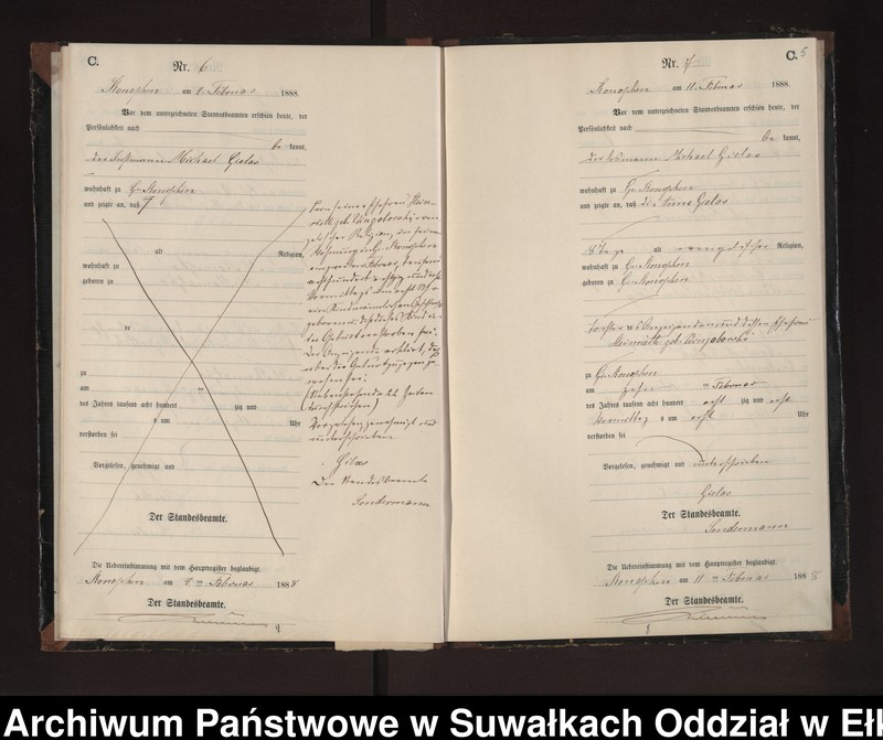 image.from.unit.number "Sterbe-Neben-Register des Preussischen Standes-Amtes Gr. Konopken Kreis Loetzen"