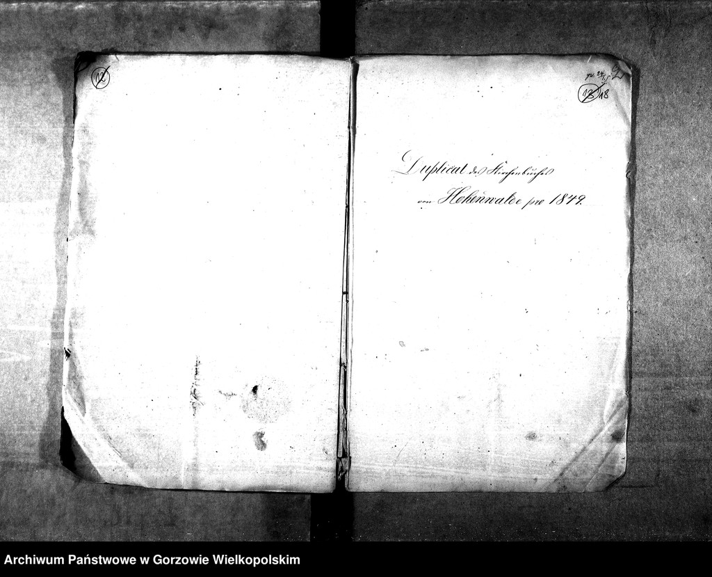 image.from.unit.number "Duplikate der Kirchenbücher von der Parochie Hohenwalde: Hohenwalde (Wysoka), Liebenow (Lubno)"