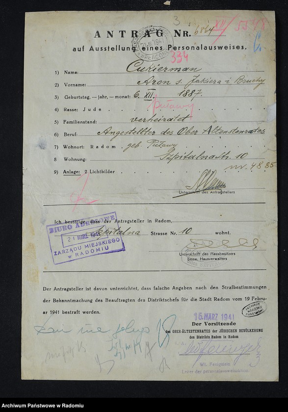 image.from.unit.number "[Wnioski o wydanie dowodów osobistych oraz nie odebrane dowody Cukierman - Cygielman]"