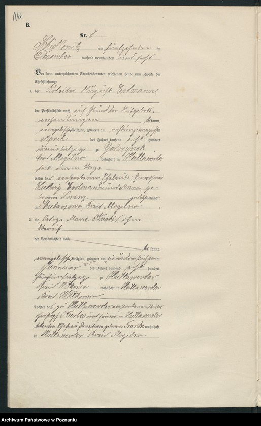 Obraz 19 z jednostki "Heiraths-Hauptregister"