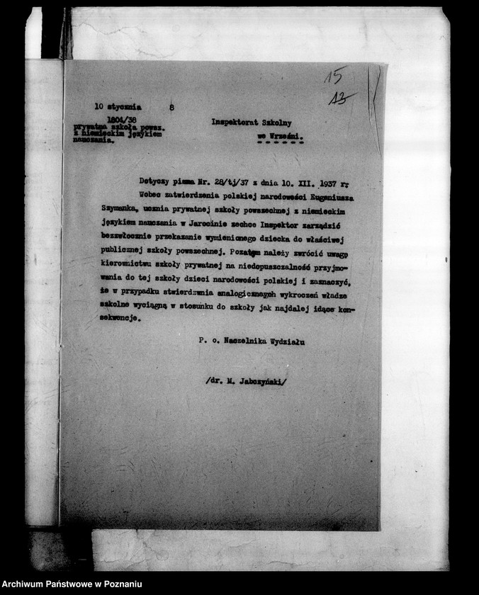 Obraz 19 z jednostki "Prywatna Szkoła Powszechna z niemieckim językiem nauczania- Jarocin"