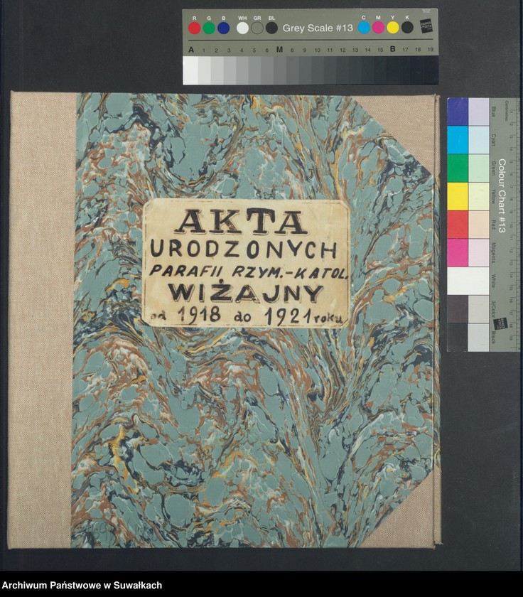 image.from.unit.number "Akta urodzonych parafii rzym.-katol. Wiżajny od 1918 do 1921 roku"