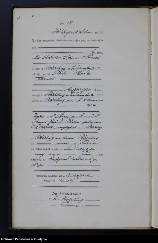image.from.unit.number "Sterbe-Haupt-Register Nr 1 - 200"