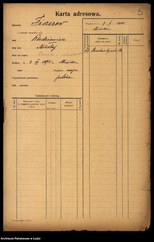 image.from.unit.number "[Spis ludności Łodzi] Fiszerman - Flaszek"