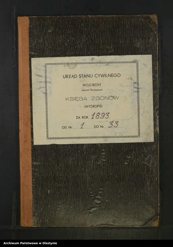 image.from.unit.number "Sterbe-Neben-Register Nr 1 - 33"