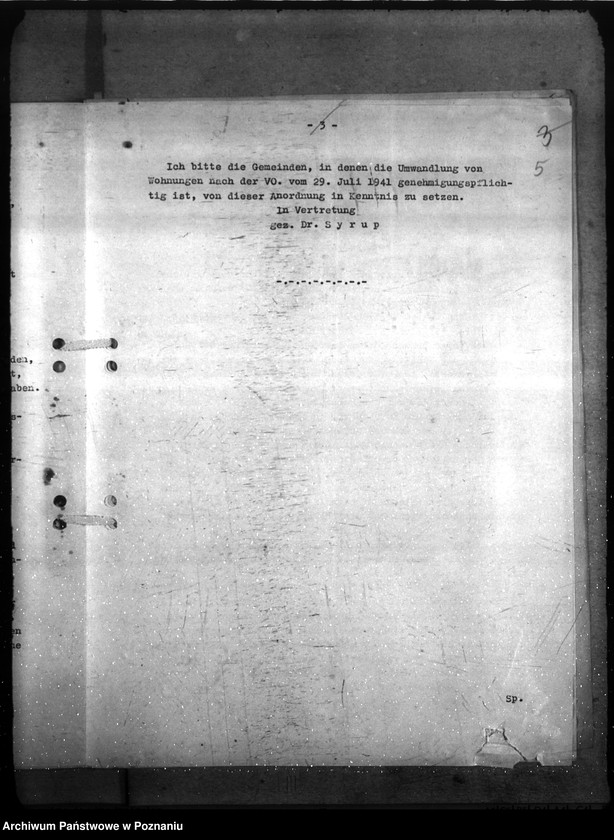 Obraz 12 z jednostki "Allgemeine Bauangelegenheiten der Polizei und Gandarmerie -, der Kriminalpolizei, Gestapo, des SD und SHD und der Technischen Nothilfe"