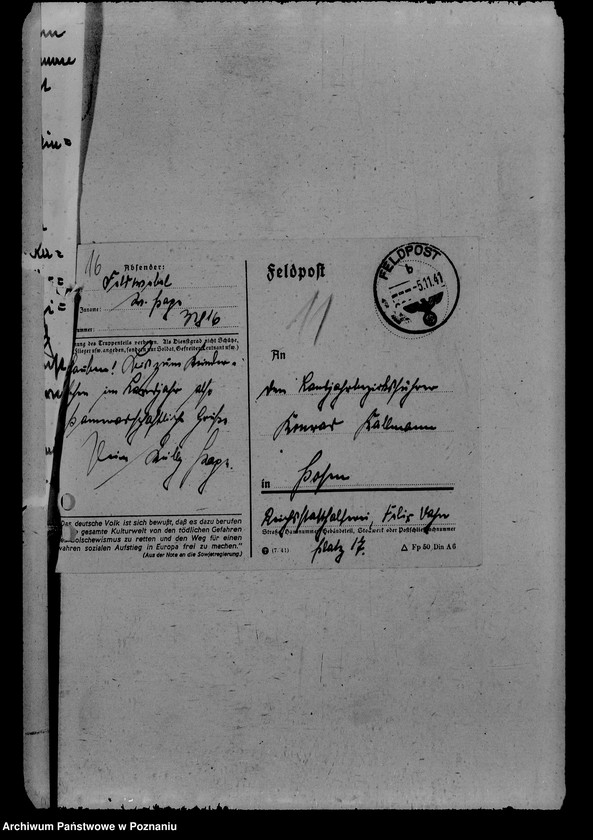 Obraz 20 z jednostki "Feldpost (korespondencja z żołnierzami)"