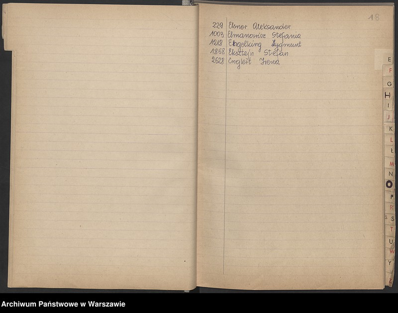 Obraz 15 z jednostki "Skorowidz do akt urodzeń"