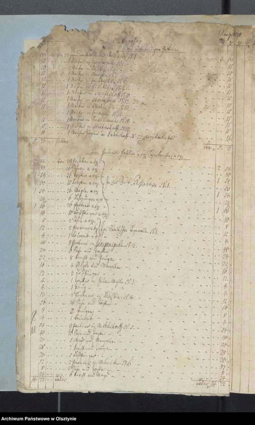 image.from.unit.number "Passenheimsche Stadt Kirchen Rechnung über Einnahme und Ausgabe"